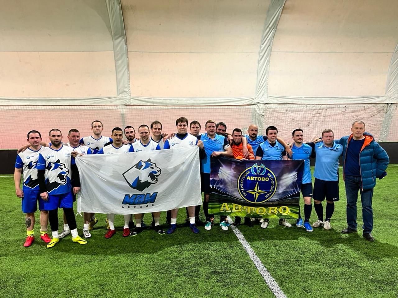 Футбольная команда Метровагонмаш-Сервиса приняла участие в товарищеской игре
